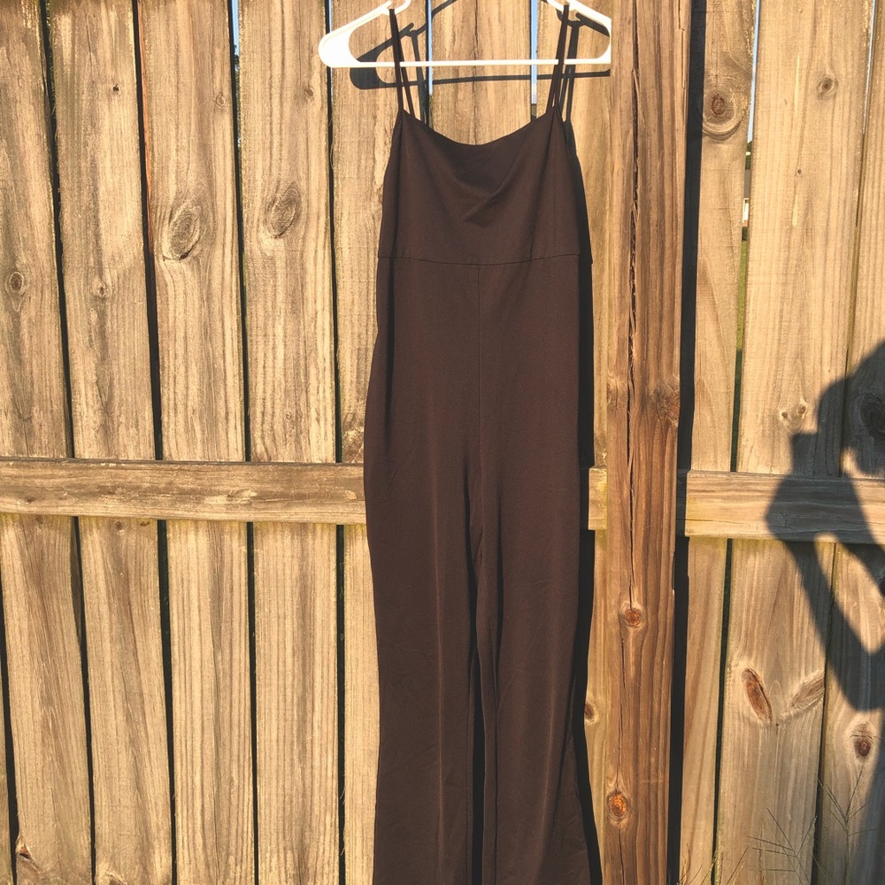 Vintage Spaghetti Strap Black Jumpsuit